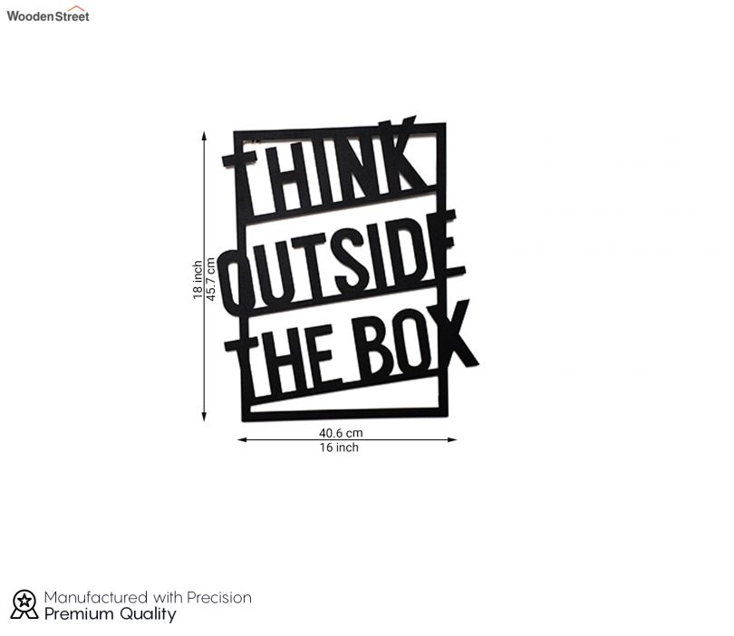 Think Out Side The Box Metal Wall Art
