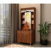 Atharv Engineered Wood Home Temple With Inbuilt LED Light System (Exotic Teak)